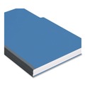 File Folders | Smead 22541 1/3-Cut Tabs Assorted Legal Size 1 in. Expansion Recycled Heavy Pressboard Folders - Dark Blue (25/Box) image number 3