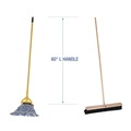 Office Jansan | Boardwalk BWKCLEANKIT Medium Blue Cotton/Rayon/Synthetic Head and 60 in. Natural/Yellow Wood/Metal Handle Cleaning Kit (1-Kit) image number 5