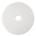 Cleaning & Janitorial Supplies | 3M 4100-20 20 in. Low-Speed Super Polishing Floor Pads - White (5/Carton) image number 0