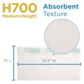 Cleaning & Janitorial Supplies | Georgia-Pacific 29416 13 in. x 24 in. H700 Disposable Foodservice Towel - Unscented, Green/White (150/Carton) image number 3