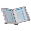 Office Jansan | Durable 554210 10 in. x 5.88 in. x 13.5 in. 10 Panels SHERPA Desk Reference System - Gray Borders image number 0