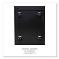  | Alera ALEPBBFBL 2-Drawers Box/File Legal/Letter Left or Right 14.96 in. x 19.29 in. x 21.65 in. Pedestal File Drawer with Full-Length Pull - Black image number 7
