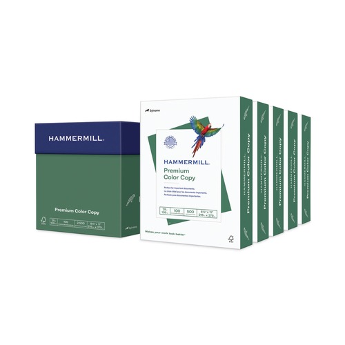 Office Jansan | Hammermill 102450 Premium Color Copy 28 lbs. 8.5 in. x 11 in. Print Paper - 100 Bright White (500/Ream, 5 Reams/Carton) image number 0