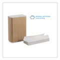 Paper Towels and Napkins | Georgia Pacific Professional 20204 9.2 in. x 9.4 in. 1-Ply Pacific Blue Basic Folded Paper Towel - White (4000/Carton) image number 2