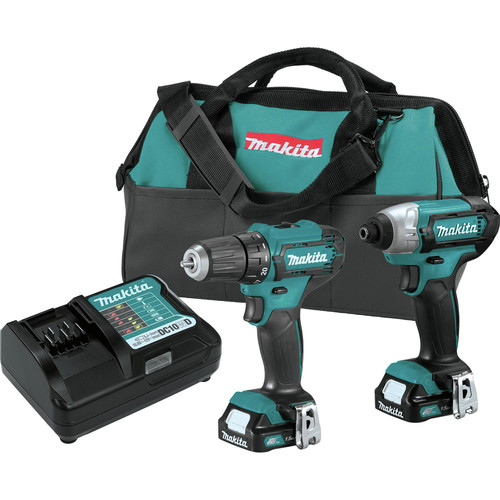 Combo Kits | Makita CT232 CXT 12V Max Lithium-Ion Cordless Drill Driver and Impact Driver Combo Kit (1.5 Ah) image number 0