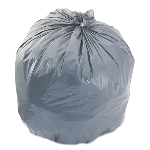 Trash Bags | Heritage H6639SG Low-Density Can Liners, 33 gal, 1.1 mil, 33 x 39, Gray, 250/Carton image number 0