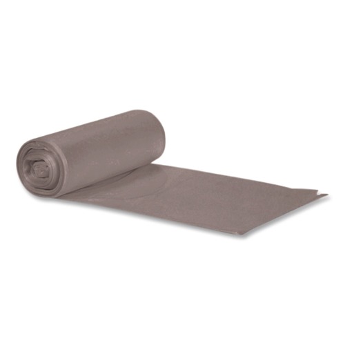 Trash Bags | Heritage H6639SG Low-Density Can Liners, 33 gal, 1.1 mil, 33 x 39, Gray, 250/Carton image number 0