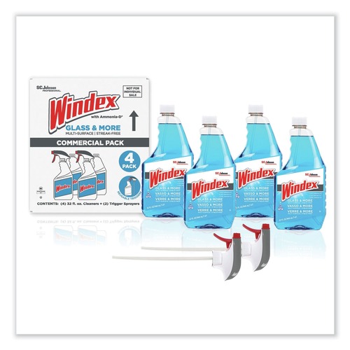 Bulk Savings Pricing 2 | Windex 327171 32 oz. Spray Bottle Original Glass Cleaner - Fresh Scent (4/Carton) image number 0
