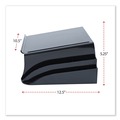 Office Jansan | Universal UNV08116 12-1/4 in. x 10-1/2 in. x 5-1/4 in. Telephone Stand and Message Center - Black image number 7