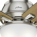 Ceiling Fans | Hunter 53344 52 in. Donegan Brushed Nickel Ceiling Fan with Light image number 8