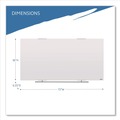 White Boards | Iceberg 31160 Clarity 72 in. x 36 in. Glass Dry Erase Board with Aluminum Trim - White Surface image number 5