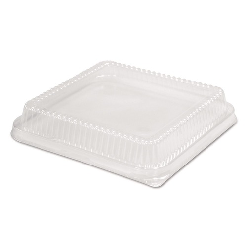 Bulk Savings Pricing 3 | Handi-Foil HFA 321LDL 10.75 in. x 10.19 in. x 1.63 in. Plastic Dome Lid - Clear (100/Carton) image number 0
