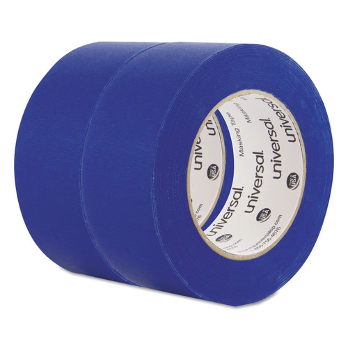Universal UNVPT14049 48 mm x 54.8 m, 3 in. Core, Premium Masking Tape with UV Resistance - Blue (2/Pack) image number 0