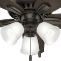 Ceiling Fans | Hunter 51078 42 in. Newsome Premier Bronze Ceiling Fan with Light image number 7