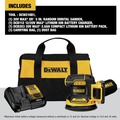 Orbital Sanders | Factory Reconditioned Dewalt DCW210D1R 20V MAX XR Brushless Variable Speed Lithium-Ion 5 in. Cordless Random Orbital Sander Kit (2 Ah) image number 1