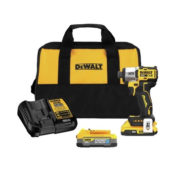 DEWALT TOOL KITS | Dewalt DCF845D1E1 20V MAX XR Brushless 1/4 in. Cordless 3-Speed Impact Driver Kit
