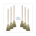 Brooms | Boardwalk BWKBR10001 60 in. Corn Brooms - Black/Natural (6/Carton) image number 1