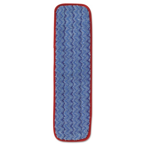 Mops | Rubbermaid Commercial FGQ41000RD00 18 1/2 in. x 5 1/2 in. x 1/2 in. Microfiber Wet Mopping Pad - Red image number 0