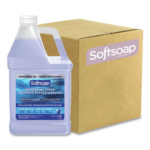 Office Jansan | Softsoap 61036482 128 oz Liquid Hand Soap Refill - Refreshing Clean Scent (4/Carton) image number 0