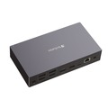 Office Electronics & Batteries | Verbatim 32172 17-in-1 Audio/DisplayPort/HDMI/Micro SD/RJ45/SD/USB-A/USB-C Pro Docking Station - Gray image number 0