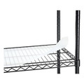 Office Jansan | Alera ALESW653618BA 36 in. x 18 in. x 72 in. 5-Shelf Wire Shelving Kit with Casters and Shelf Liners - Black Anthracite image number 5