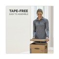 Office Jansan | Bankers Box 7714209 SmoothMove Classic 12 in. x 15 in. x 10 in. Moving/Storage Boxes - Small, Brown/Blue (15/Carton) image number 3
