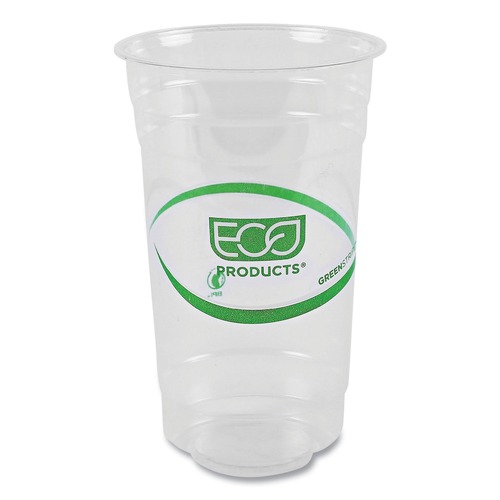 Eco-Products EP-CC24-GS Greenstripe Renewable & Compostable Cold Cups - 24oz. (50/Pack, 20 Pack/Carton) image number 0