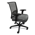  | HON HONCMZ1ACU19 16.5 in. to 21 in. Seat Height Supports Up to 275 lbs. Convergence Mid-Back Task Chair with Swivel-Tilt - Iron Ore Seat, Black Back/Base image number 2