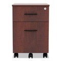  | Alera ALEVABFMC Valencia Series 15.88 in. x 19.13 in. x 22.88 in. Legal/Letter 2-Drawer Mobile Pedestal - Medium Cherry image number 2
