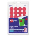 Avery 05466 Printable Self-Adhesive Removable 0.75 in. Color-Coding Labels - Red (42-Sheet/Pack 24-Piece/Sheet) image number 0