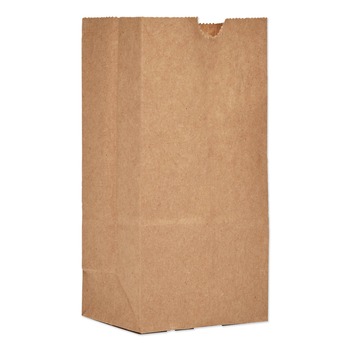 General GK1-500 #1 30 lbs Capacity Grocery Paper Bags - Kraft (500 Bags/Bundle)