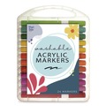 Markers | TPG Creations TPG498 Washable Fine Bullet Tip Acrylic Markers - Assorted Colors (24/Pack) image number 0
