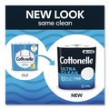 Cleaning Cloths | Cottonelle 55480 Ultra CleanCare 1-Ply Septic Safe Strong Bath Tissue Toilet Paper - White (4/Carton) image number 3