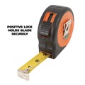 Tape Measures | Great Neck 95005 ExtraMark 1 in. x 25 ft. Steel Power Tape - Orange/Black image number 4