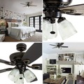 Ceiling Fans | Prominence Home 51017-45 52 in. Marston Traditional Indoor LED Ceiling Fan with Light - Bronze image number 6