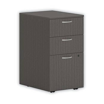 HON Mod 3-Drawer Box Box File Legal Letter 15 in. x 20 in. x 28 in. Left or Right Mobile Pedestal - Slate Teak