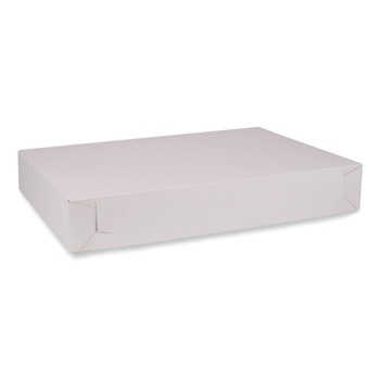 SCT 1995 26 in. x 18.5 in. x 4 in. Paper Standard Bakery Boxes - White (50/Carton)