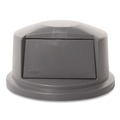 Trash & Waste Bins | Rubbermaid Commercial FG263788GRAY 22.75 in. x 12.25 in. BRUTE Dome Top Swing Door Lid for 32 gal. Waste Containers - Gray image number 1