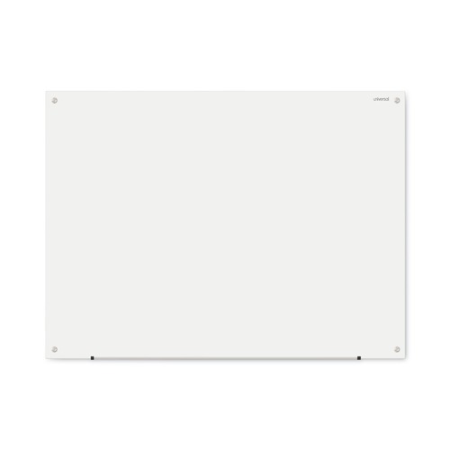  | Universal UNV43233 48 in. x 36 in. Frameless Glass Marker Board - White Surface image number 0