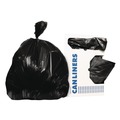 Trash Bags | Heritage L7658TK ER1 Eco Blend Max 38 in. x 58 in. 0.8 mil 60 Gallon Can Liners - Black (20 Bags/Roll, 5 Rolls/Carton) image number 1