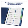 Office Jansan | Avery 11320 11 in. x 8.5 in. 16-Tab 1 to 16 Customizable TOC Ready Index Double Column Multicolor Tab Dividers - White (1-Set) image number 3
