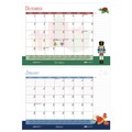 Calendars & Planners | House of Doolittle 1395 22 in. x 17 in. 12-Month (Jul 2025-Jun 2026) Academic Year Recycled Desk Pad Calendar - Black Binding image number 3
