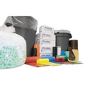 Trash Bags | Inteplast Group S404822N 150-Piece/Carton High-Density Interleaved 45-Gallon 0.87 mil 40 in. x 48 in. Commercial Can Liners - Clear image number 3