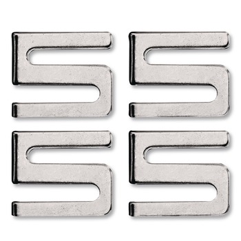 Alera ALESW59SHSR 4-Piece/Pack Metal Wire Shelving S-Hooks - Silver