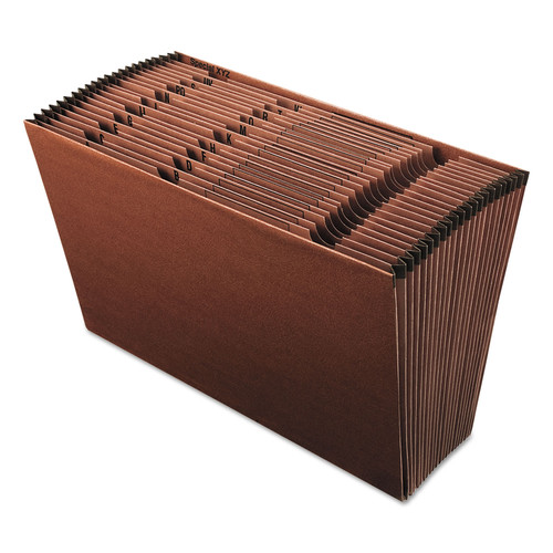  | Pendaflex ER19A 21 Sections 1/21-Cut Tabs Legal Size Earthwise Recycled Indexed Expanding File - Red Fiber image number 0