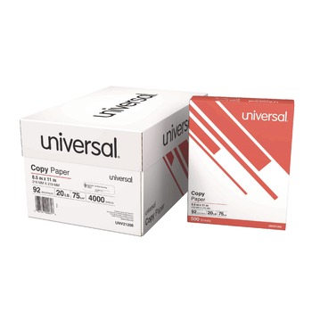 Universal 8.5 x 11 Copy Paper Convenience Carton - White (8/Carton)