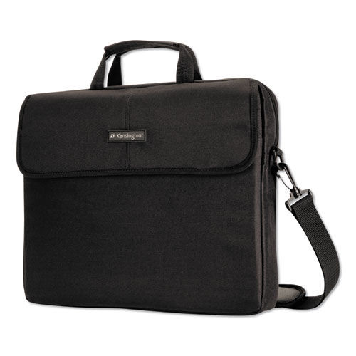 Office Electronics & Batteries | Kensington K62567USA 17.38 x 2.13 x 14.25 Simply Portable Polyester Padded Laptop Sleeve, Fits Devices Up to 17 in. - Black image number 0