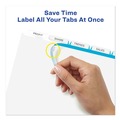 Dividers & Tabs | Avery 11556 11 in. x 8.5 in. 5-Tab Print and Apply Index Maker Clear Label Dividers - White (50 Sets/Box) image number 2
