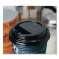 Cups and Lids | Huhtamaki 89435 Dome Sipper Lids for 8 oz. Hot Cups - Black (1000/Carton) image number 3