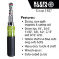 Nut Drivers | Klein Tools 32807MAG 7-in-1  Magnetic Multi-Bit Screwdriver / Nut Driver image number 1